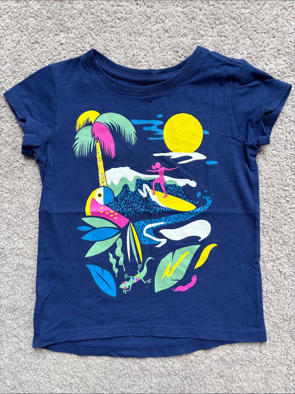 Tea Collection tropical-print short-sleeve tee!